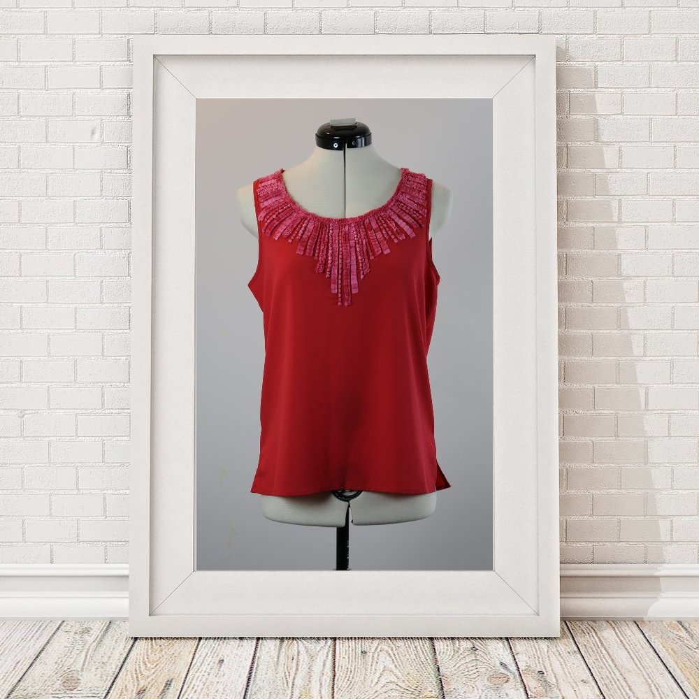 CHICOS HOT PINK TANK NWT